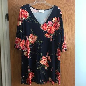 French Grey Tunic Dress